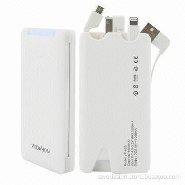 Ultra-thin Portable Power Bank for Smartphones, with 6,000mAh Capacity and 5V/1 ,1000mA Input